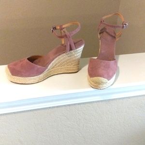 Mauve Espadrille wedge